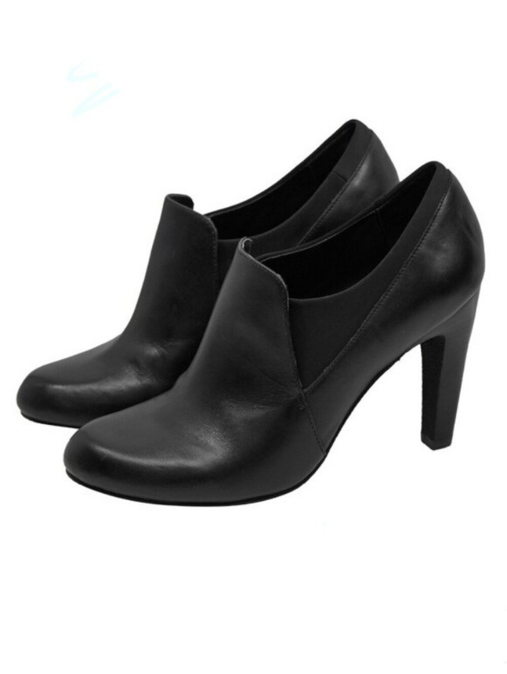 Levity Stiletto Loafer Corporate Black High Heel Victorian Goth Pull On Ankle